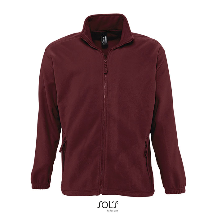 Veste polaire personnalisée homme NORTH Bordeaux 1